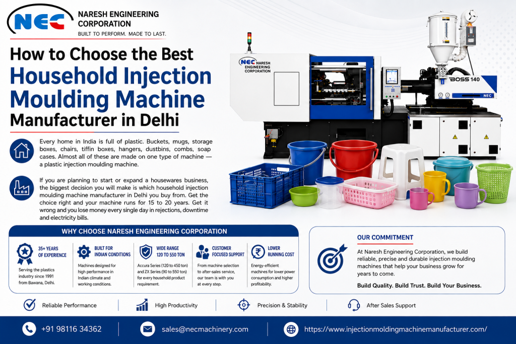 Household Injection Moulding Machine Manufacturer In Delhi